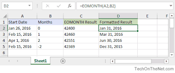 Having Trouble Calculating The Last Day Of The Month Try The Eomonth Function In Excel Excel Microsoft Excel Tutorial Excel Hacks