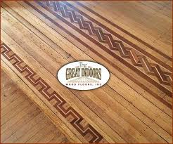 Mosaic Tiles Wood Inlay Designs And Wood Stain Patterns In Hardwood Floors By Great Indoors Wood Floors In Indianapolis Staining Wood Inlay Flooring Flooring