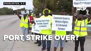 Local ILA chapter says port strike is suspended until January after days on  picket lines