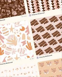 Patterned #ProArtist Freda Lilly is a self-taught pattern designer with a  love for bold colors, quirky details and a good story! Her unique designs  bring together joy and even a bit of (