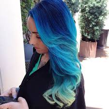 Add some flair to your blunt lob haircut with an equally blunt dip dye look. How To Dip Dye Your Hair At Home With Three Different Styles Blue Ombre Hair Colored Hair Extensions Cute Hair Colors