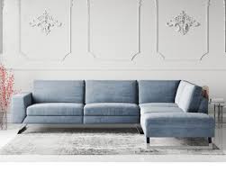 With its sleek modern style, pocket sprung seats, smooth power recliners and soft, 100% premium leather upholstery, this beautiful sofa will sweep you off your feet. Buy Vivid Velvet Fabric Corner Sofa Online In London Uk Denelli Italia