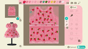 The Strawberry Dress Pattern For Those Who Don T Have Online But Still Want It Animalcrossingde Animal Crossing Funny New Animal Crossing Animal Crossing 3ds