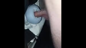 Porn Video - Closeup of D.I.Y pocket pussy. Cum covered big dick. No Hands.