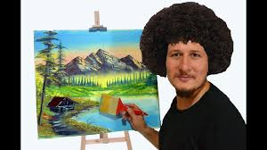 Yagliboya Resim Nasil Yapilir Bob Ross Tarzinda Cizim Dersi Youtube