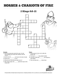 2 Kings 6 Horses And Chariots Of Fire Sunday School Crossword Puzzles A Great Teaching Sunday School Crossword Sunday School Lessons Sunday School Activities