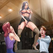 dr stein (pixiv), smoking hypnosis, highres, 1boy, 2girls, breasts, breasts  out, female pervert, multiple girls, pervert, public indecency, public  nudity, skirt, table - Image View - | Gelbooru - Free Anime and Hentai  Gallery