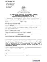 Form A 3b Application For A Permanent Certificate Of Consent To Self Insure California Form This Or That Questions