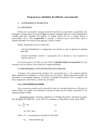 Savesave prepararea solutiilor de diferite concentratii for later. Prepararea Solutiilor De Diferite Concentratii