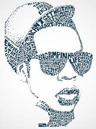 Amazing Typography Portraits Created With Song Lyrics Typography Portrait Typographic Portrait Pop Star Portraits