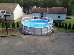 Safety Fence Added To Intex Ultra Frame With A Little Tweaking Pool Fence Diy Swimming Pool Intex Swimming Pool