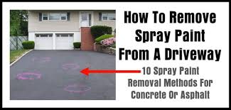The more coats you have on the longer this might take. How To Remove Spray Paint From A Driveway 10 Methods For Concrete Or Asphalt Painting Concrete Remove Paint From Concrete Paint Remover