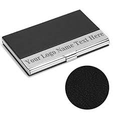 Business card holders are also a fine choice for new hire welcome gifts, associate recognition occasions and anniversaries, and they keep your company logo front and center in each encounter. Buy Aaacustom Custom Business Card Holder Case Pu Leather And Stainless Steel Business Card Case Name Card Holder Personalized Business Card Holder Made In Usa 1 Black Online In Kuwait B081swwkvl