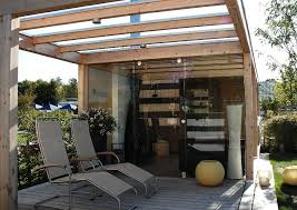 Garten Schau Villingen Schwenningen 210 Modernes Gartenhaus Holz Und Glas Mit Terrasse Und Terrassenuberdachung Terrasse