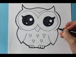Use markers to draw feathers on the wings and inside the owl body. How To Draw An Owl Youtube Cute Owl Drawing Owls Drawing Owl Drawing Simple