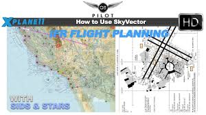 how to use skyvector for ifr flight planning with sids and stars