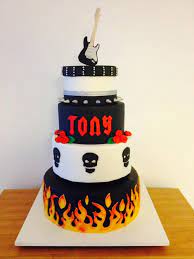 Heavy Metal Rock Cake Rock Cake Music Cakes Music Themed Cakes