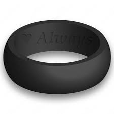 Custom Engraving Mens Silicone Wedding Ring Band Flexible Hypoallergenic Safety Rubber Modern Ath Silicone Wedding Band Custom Wedding Rings Mens Wedding Rings