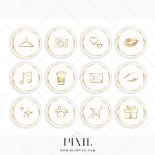 Instagram highlight covers black and gold. Fashion Big Pack Of 68 Black And White Style Blogger Beauty Gold Instagram Highlight Icons Drawing Illustration Art Collectibles Kromasol Com