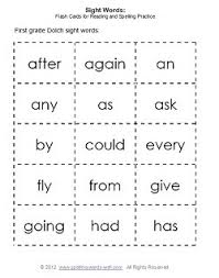 We recommend using one unit per week. First Grade Sight Words Flash Cards