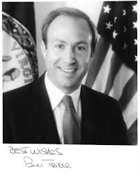 Paul Trible Autographed 8x10 B/W Photo-Virginia Senator Signed Photo