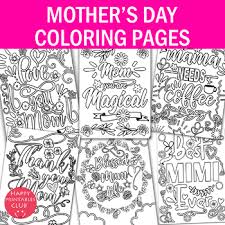 Marvelous mothers day coloring pages 01! Mom Coloring Pages Mother S Day Coloring Pages Set Of 6 Tpt