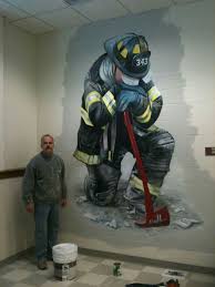 My Recent Painting Completed At The Bloomfield Fire Department Firehouse Firefighter Art Cool Paintings Firefighter