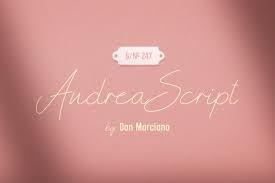 Wedding stationery, beautiful wedding invitations, reply cards, and even wedding websites are the top you may also want to take a look at the following related free font articles: Andrea Script Thin In Fonts On Yellow Images Creative Store