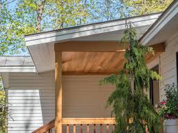 I turn 4 bland pressure treated 6 x 6 posts into a statement piece on the front of my new build house. How To Install A Charming Cedar Porch Ceiling Diynetwork Com Diy Network Ultimate Retreat 2017 Diy