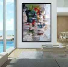 Dining Room Vertical Wall Art Decor Soft Color Oil Painting Etsy Vertical Wall Art Wall Art Decor Art