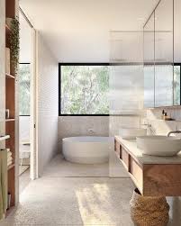The Characteristics Of The Secluded Canal Location Have Been Echoed Throughout The Interiors Bright Fre Luxury Bathroom Minimalism Interior Bathroom Interior