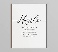 Minimalist Office Wall Art Hustle Success Talent Quote Motivational Wall Art Inspirational Set Of 6 Prints Female Office Office Wall Art Motivational Wall Art Motivational Prints