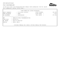 Nomor telpon pstn, nomor flexi atau id account telkom speedy. Fillable Online Terima Kasih Anda Telah Menggunakan Kudo Sebagai Media Pembayaran Fax Email Print Pdffiller