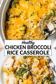 This cheesy chicken broccoli and rice dinner is ideal to be cooked inside a skillet. Chicken Broccoli Rice Casserole Recipe Without Soup Well Plated By Erin