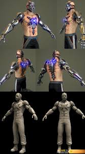 Desire Fx Cyborg Fighter 3d Model Cyborg Fighter Cyborg 3d Model