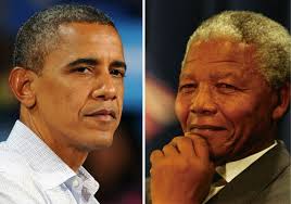 Schon kurz nach Bekanntwerden von Nelson Mandelas Tod huldigte Barack <b>Obama</b> <b>...</b> - barack-obama-schaut-nelson-mandela-an