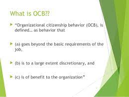 Organizational Citizenship Behavior
