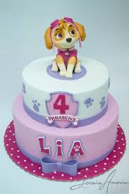 Soraia Amorim Sugar Artist Paw Patrol Party Cake Paw Patrol Birthday Cake Skye Paw Patrol Cake