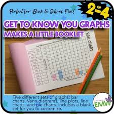 Back To School Activity Get To Know You Graphs Line Plot Pie Chart Venn Etc
