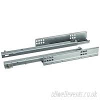 pair x metal kitchen drawer runner &