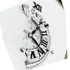 The body of these wall clocks are made by recycling very old mother boards while the face of the clocks are made of cd's with laser inscriptions on them. Broken Clock Drawing Clock Drawings Clock Tattoo Design Broken Clock Tattoo