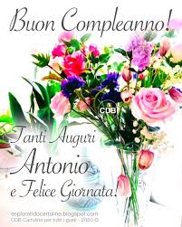 Cdb Cartoline Per Tutti I Gusti Buon Compleanno Tanti Auguri Antonio E Fel Buon Compleanno Buon Onomastico Auguri Di Compleanno Divertenti