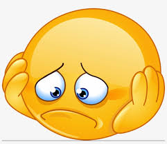 May convey a sense of frustration or annoyance more intense than suggested by 😐 neutral face, as if taking a moment to collect itself. Sad Face Emoji Download Heart Emoji Black Red Pink Depression Smiley 1000x818 Png Download Pngkit