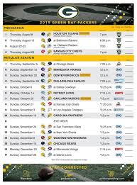 8, 2021 • by tundravision. Packers 2019 Season Schedule Packers Schedule Green Bay Green Bay Packers