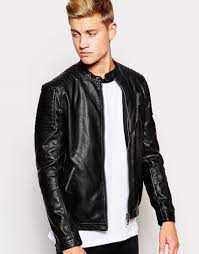 New Look Faux Leather Zip Jacket At Asos Com Bajkerskaya Kurtka Modeli Kurtka
