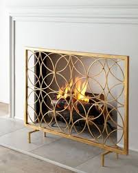 Venn Circles Fireplace Screen Fireplace Screens Gold Fireplace Screen Decorative Fireplace Screens