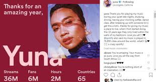 Oh bulan enggan melayan diriku lagi pabila airmata membasahi pipi dah lagu lagu di radio seolah olah. Showbiz Yuna Thankful For 36 Million Streams On Spotify