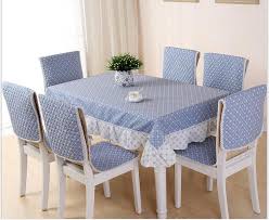 Korean Style Plaid Tablecloth Set Suit 150 200cm Table Cloth Matching Chair Cover 1 Set Price 2colors Free S Dining Table In Kitchen Matching Chairs Home Decor