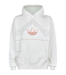 Black And White Adidas Hoodie Adidas Originals Logo Hoodie In Multi Modesens Adidas Originals Logo Hoodies Adidas Sweater