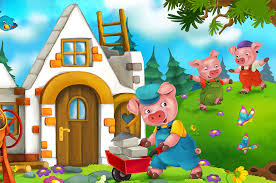The three little pigs by james marshall best depicts the original fairy tale. English The Three Little Pigs Worldstories